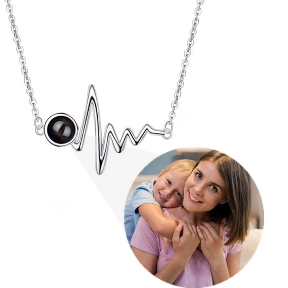 Personalised Heartbeat Photo Necklace