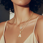 Double Initial Stack Necklace