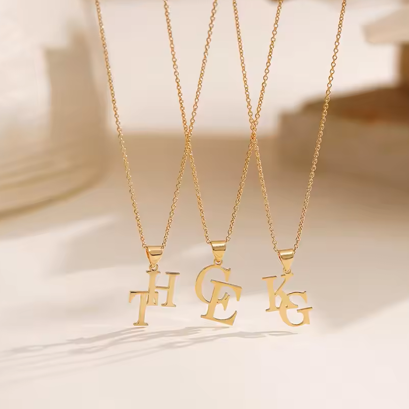 You Me Initial Necklace